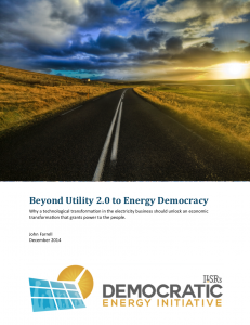 Beyond Utility 2.0 to Energy Democracy