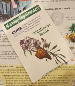 Each workshop attendee received a packet of wildflower seeds.