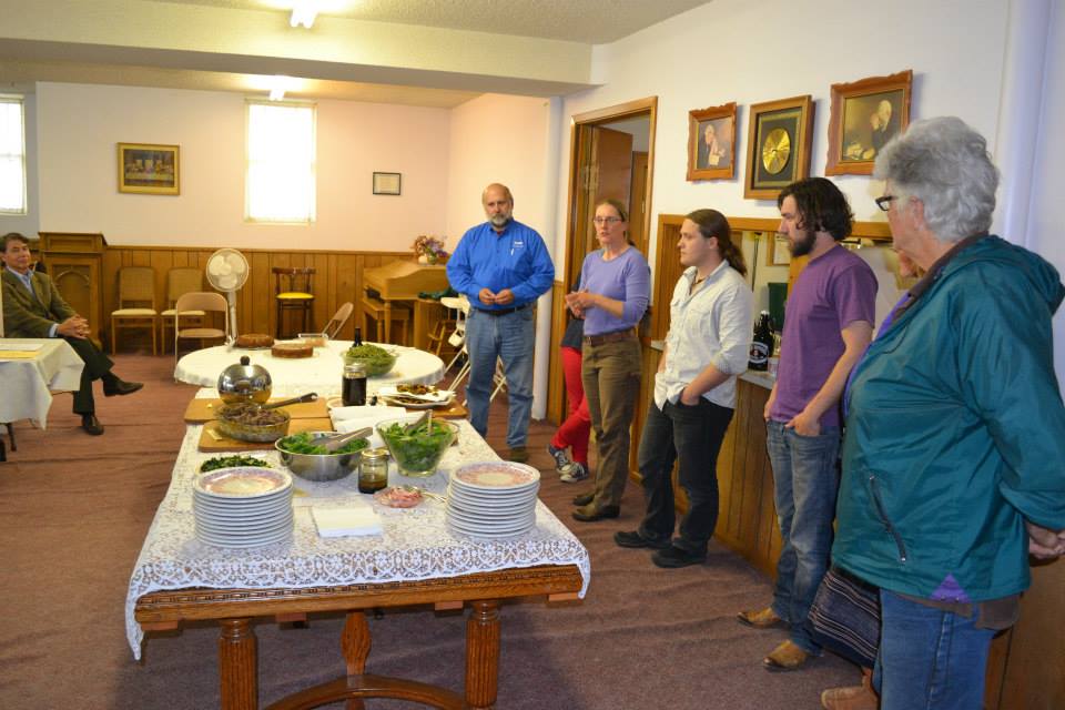 As part of their capstone project, several participants chose to present a foraged meal. They hunted, gathered, sought out recipes, and prepared the meal. Some of the items served were – Minnesota catfish, dandelion fritters, nettle pesto, greens and a lotus root upside down cake.