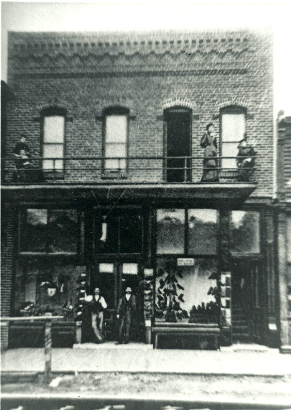 The CURE building in 1879.