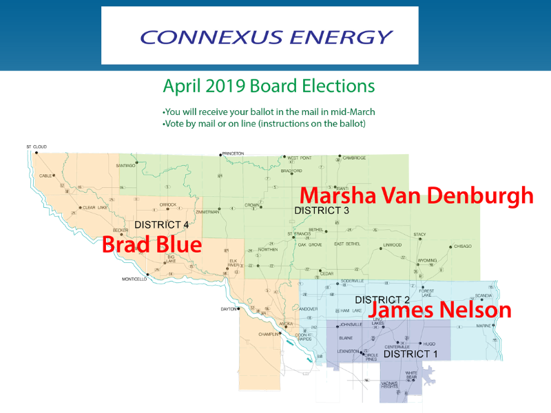A map of Connexus Energy territory