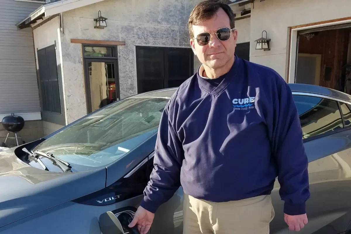 CURE member Pete with his Chevy Volt