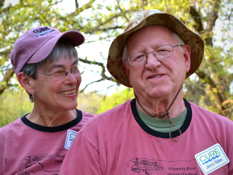 Dixie and Jerry Tilden at a CURE River Weekend.