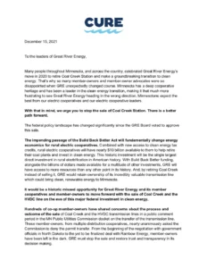 Open Letter to Great River Energy