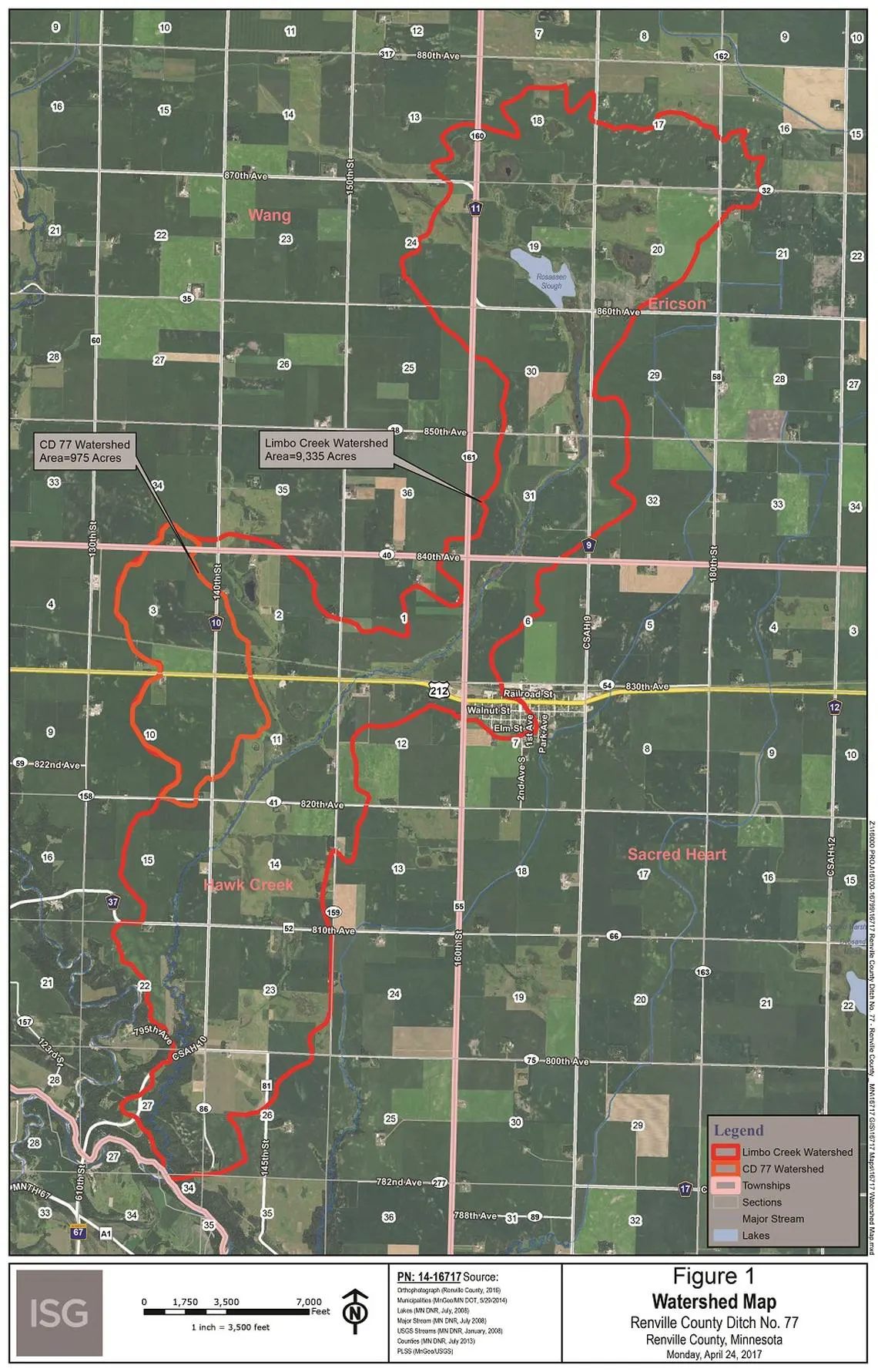 Limbo Creek Watershed Map