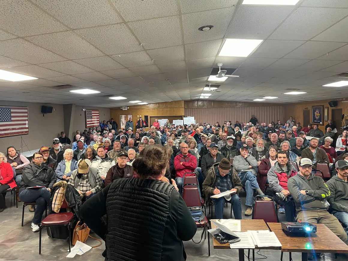 Landowners & community members gathered at the Lamberton American Legion in January to learn more about CO2 pipelines.