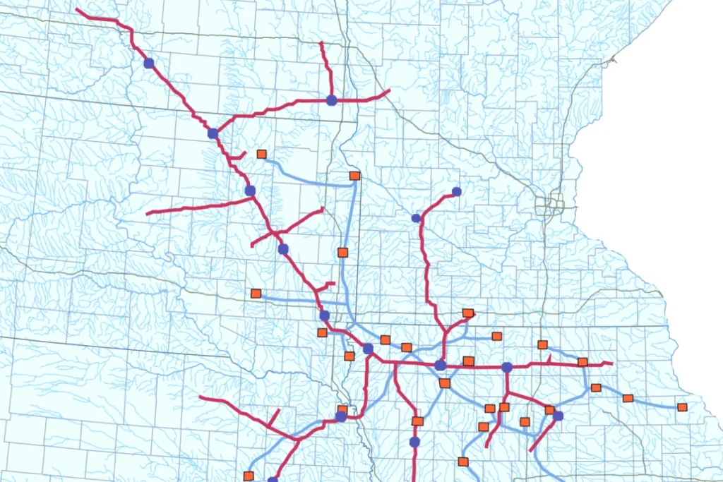 CO2 Pipeline Map