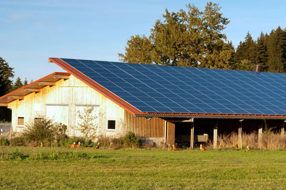 Solar Panels on Barn
