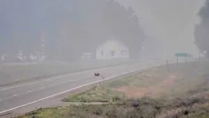 chamberlin, mn - smoky skies - mndot camera - 2023