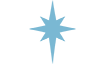 Light Blue North Star | CURE's primary logo icon