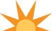 upper portion of a rising sun | CURE climate solutions icon