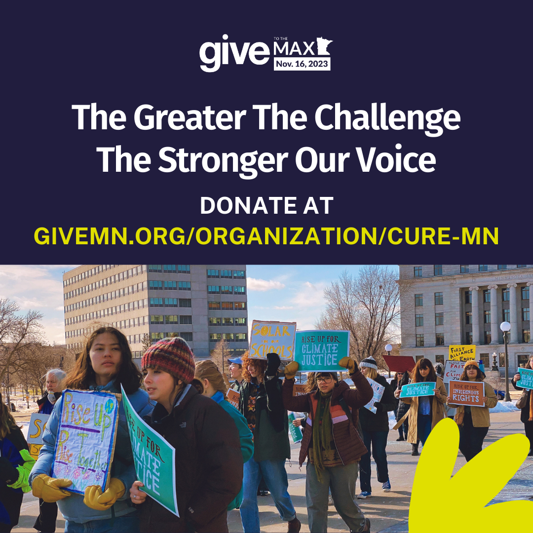 The Greater The Challenge The Stronger Our Voice. Donate at GiveMN.org