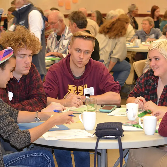 Students Conversing at CURE Event