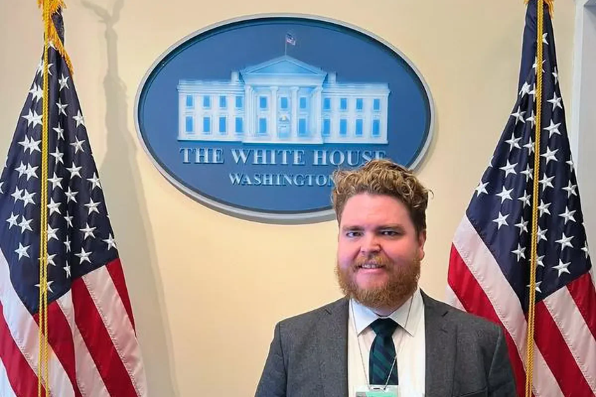Erik Hatlestad at the White House