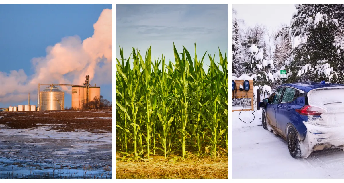 Ethanol Plant, Corn, Electric Vehicle