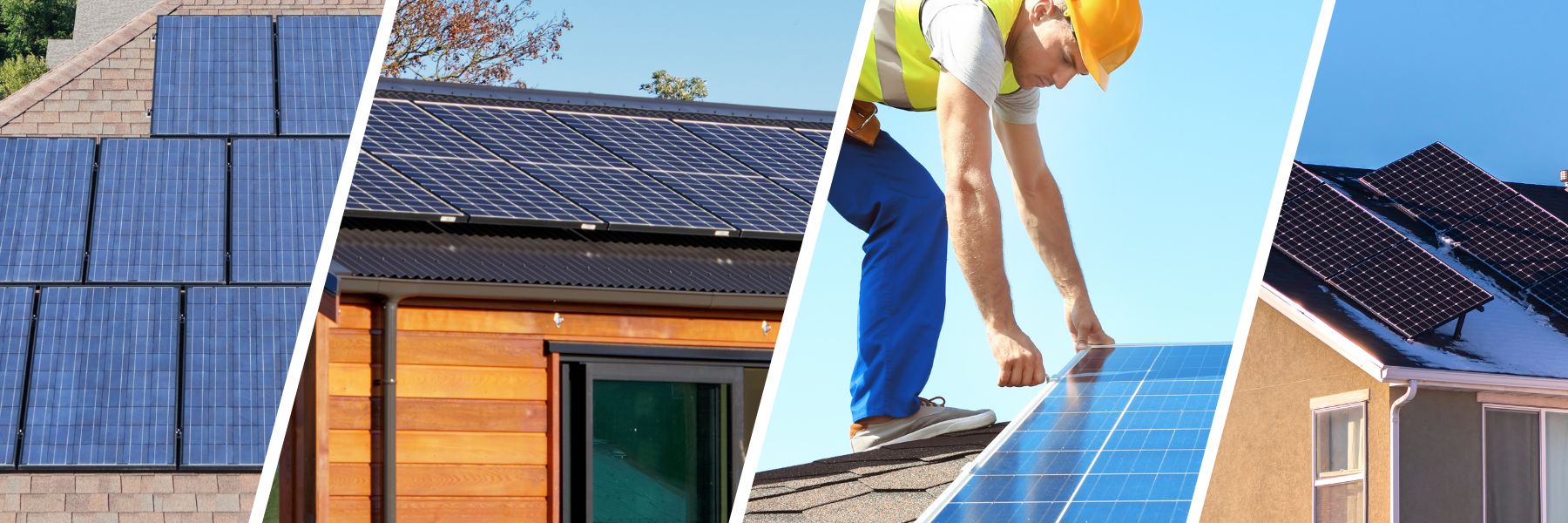 images of solar panels on residential roofs