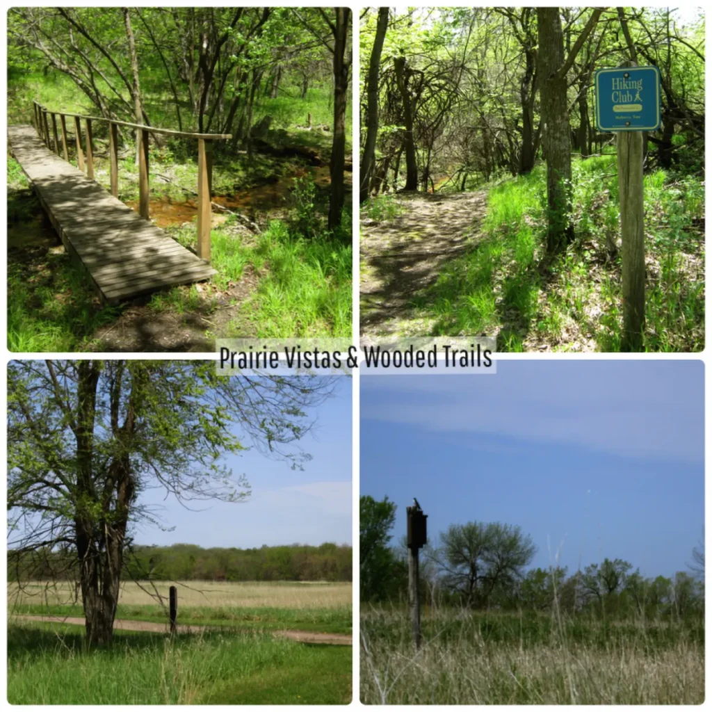 Big Stone Lake State Park Image Collage-Prairie Vistas and Wooded Trails