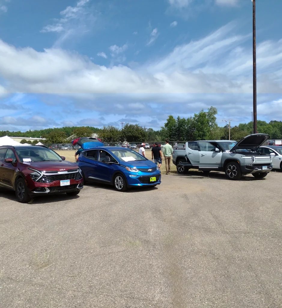 Electric Vehicles in a Parking Lot
