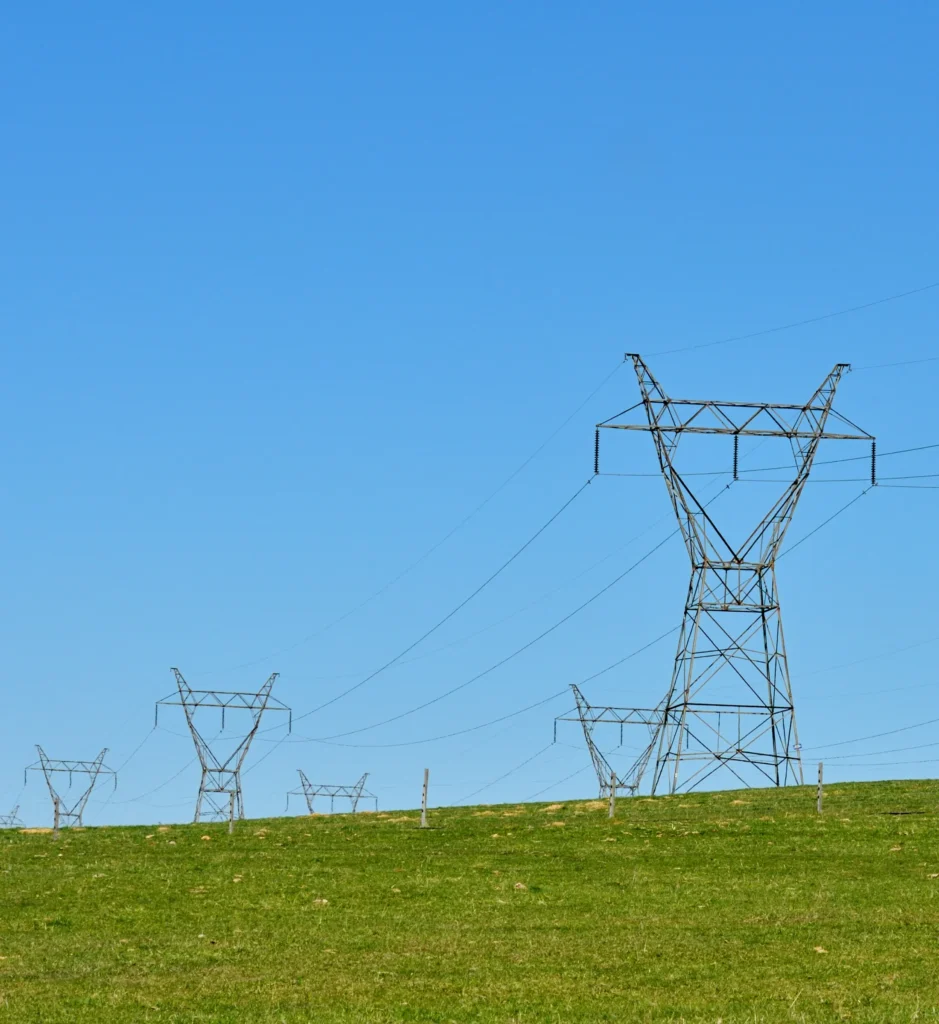 Electric Powerlines in a Pasture