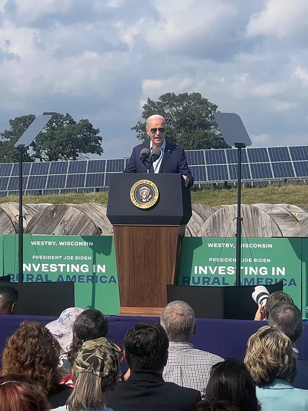 Biden Announces New ERA Finalists to Crowd