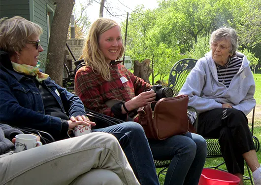 Multi-generational Women Talking in a Group
