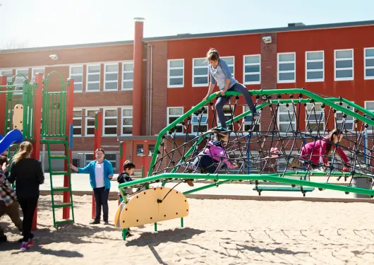 Children Playing on a Playground