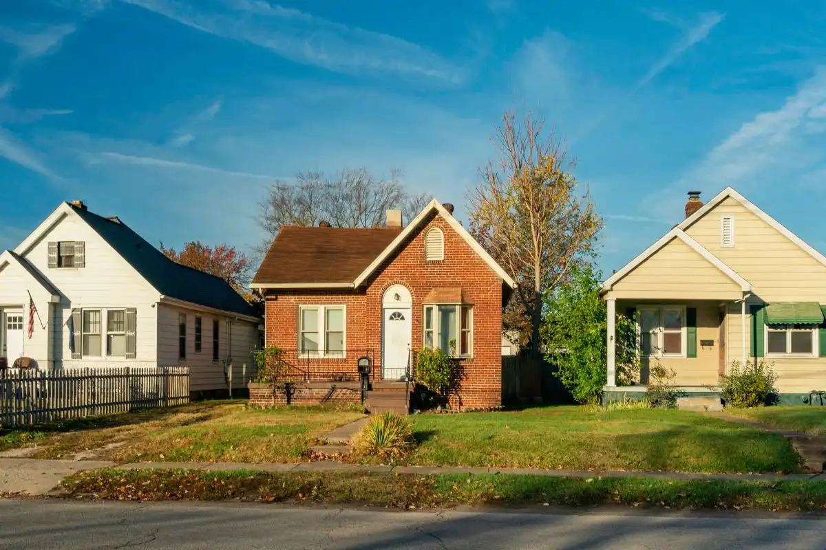 small houses on a street
