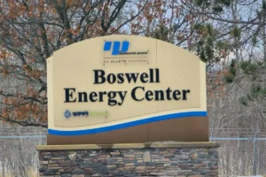 Boswell Energy Center Sign