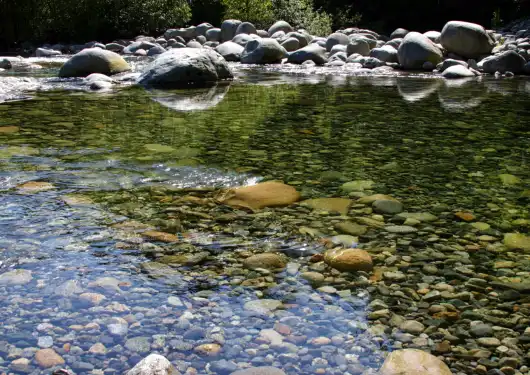 clear water over stones