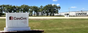 Core Civic Prairie Correctional Facility Sign
