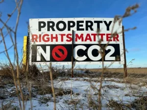 Property Rights Matter No CO2 Sign